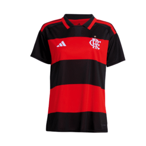 Camisa Vermelha e Preta | Manto Jogo 1 2026 | Sem Patrocínios | Feminino