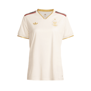 Camisa Flamengo Dourada | Jogo 3 2025 | Sem Patrocínios | Feminina