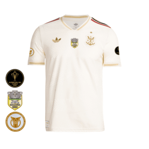 Camisa Flamengo Dourada| Jogo 3 2025 | Brasileirão Sem Patrocínios | Versão Jogador
