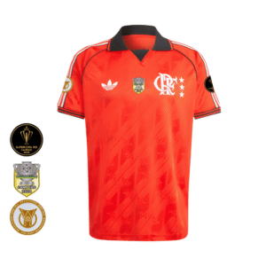 Camisa Flamengo Vermelha | Freestyle 2025 | Brasileirão Sem Patrocínios