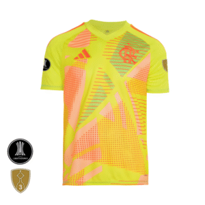 Camisa Flamengo Amarela | Goleiro 1 2025 | Libertadores Sem Patrocínios