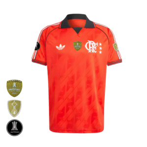 Camisa Flamengo Vermelha | Freestyle 2025 | Libertadores Sem Patrocínios