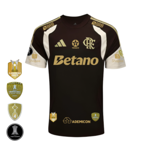 Camisa Polo Treino Atleta 2026 | Todos os Patchs de Campeão Com Patrocínios